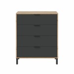 Comodă Maro Negru 77,5 x 40 x 93,5 cm