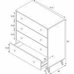 Comodă Alb 95 x 77,5 x 40 cm