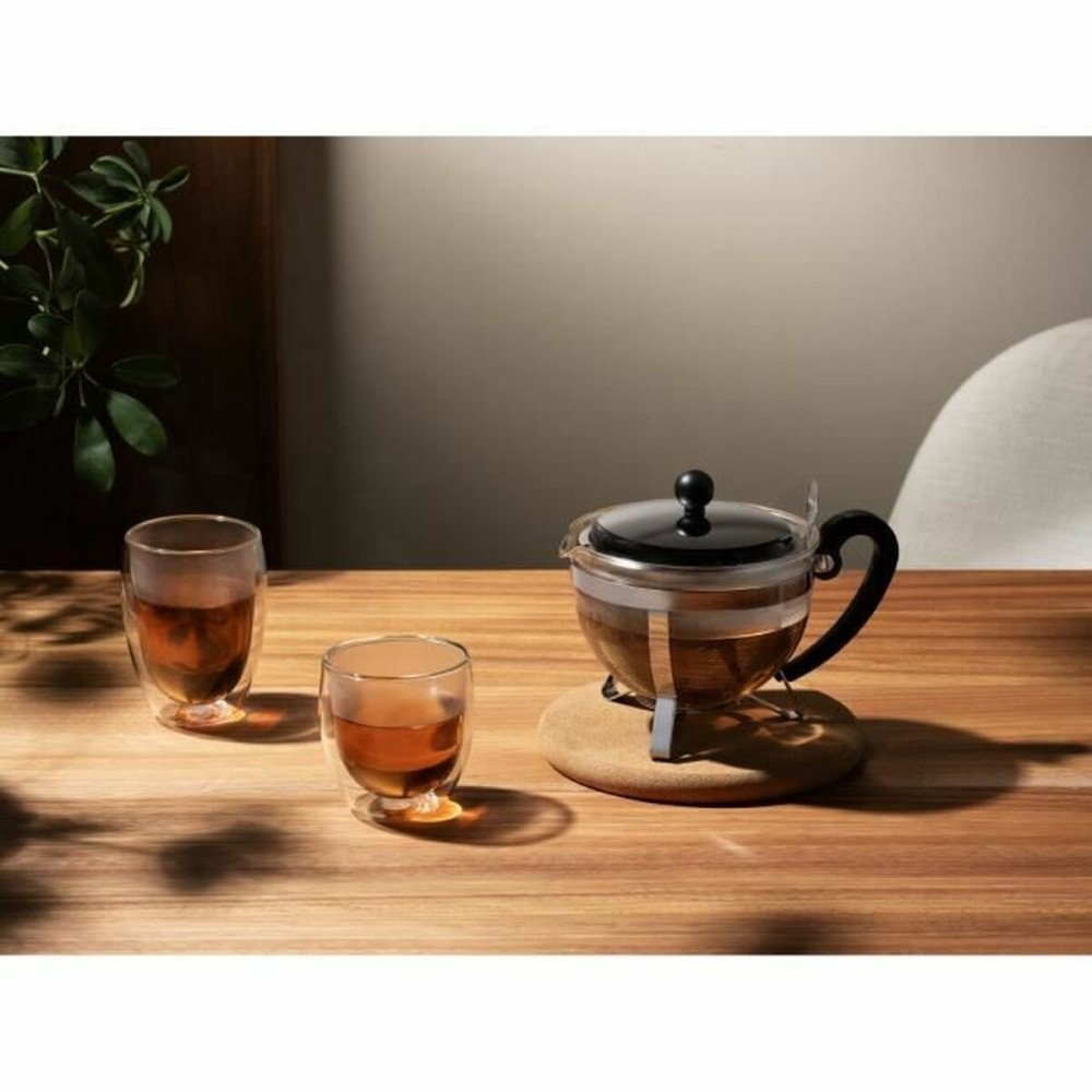 Ceainic Bodum Gri 1 L Sticlă Oțel inoxidabil