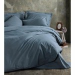 Set husă de pătură Albastru 220 x 240 cm