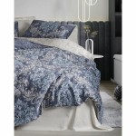 Set husă de pătură Albastru 220 x 240 cm