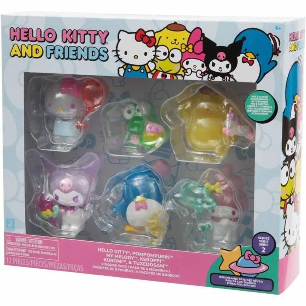 Figurine de Acțiune Hello Kitty 11 6 Piese (6 Unități)