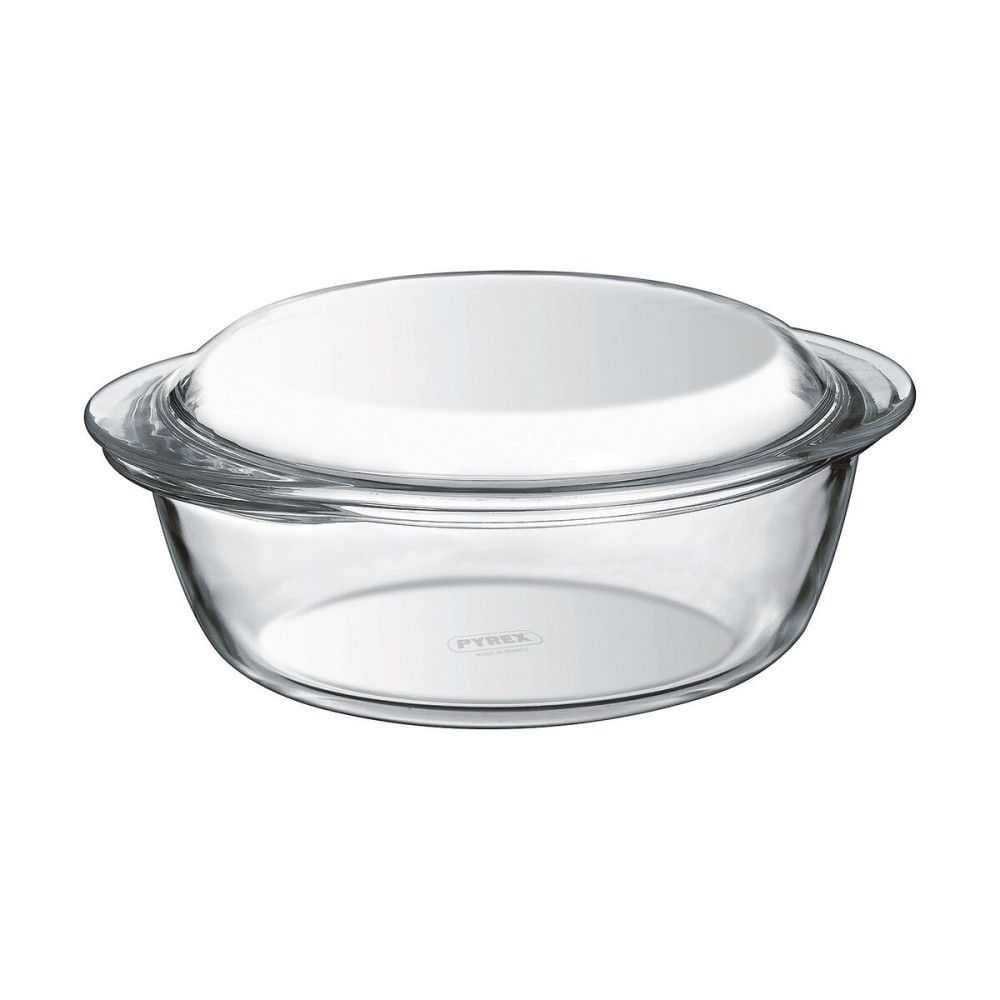 Caserolă Cu Capac Pyrex 1,4 L 18 x 9 x 21 cm Alb Transparent Sticlă