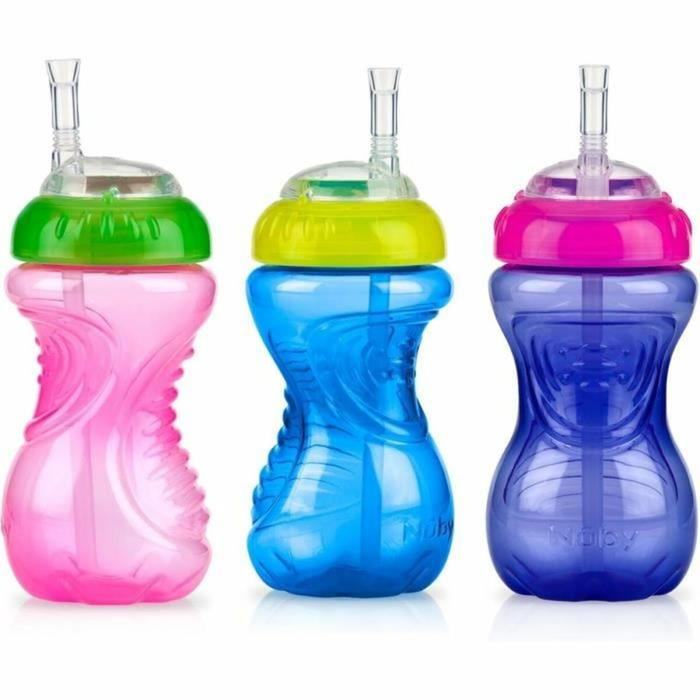Paharul de învăţare Nûby Multicolor 300 ml 3 Piese