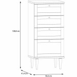 Comodă Bej 50,4 x 41,4 x 108,8 cm