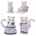 Playset Sylvanian Families Snow Leopard Family Multicolor