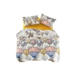 Set husă de pătură Muştar Pat 200 3 Piese