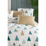 Set husă de pătură Alb Pat 200 3 Piese