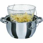 Tigaie cu coș pentru prăjit GSW Oțel inoxidabil Ø 22 cm Argintiu