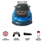 Mașină Radio Control Mondo Alpine A110 GT4 Albastru Turquoise