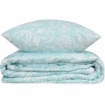 Set husă de pătură Alb Pat 200 3 Piese