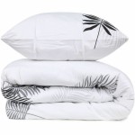 Set husă de pătură Gri Pat 200 3 Piese