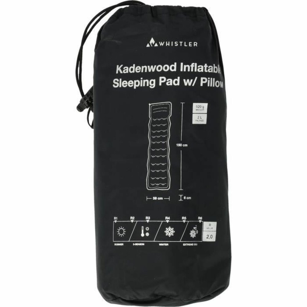 Saltea Gonflabilă Whistler 190 x 59 x 6 cm Negru