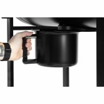 Grătar pe Cărbuni cu Capac și Roți Fieldmann FZG 1004 Negru Rotund