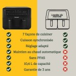 Friteuză cu Aer Cuisinart Negru 2400 W