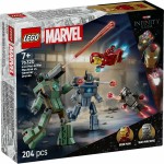 Set de Construcție Lego 76320 Iron Man & War Machine VS Hammer Drones 204 Piese