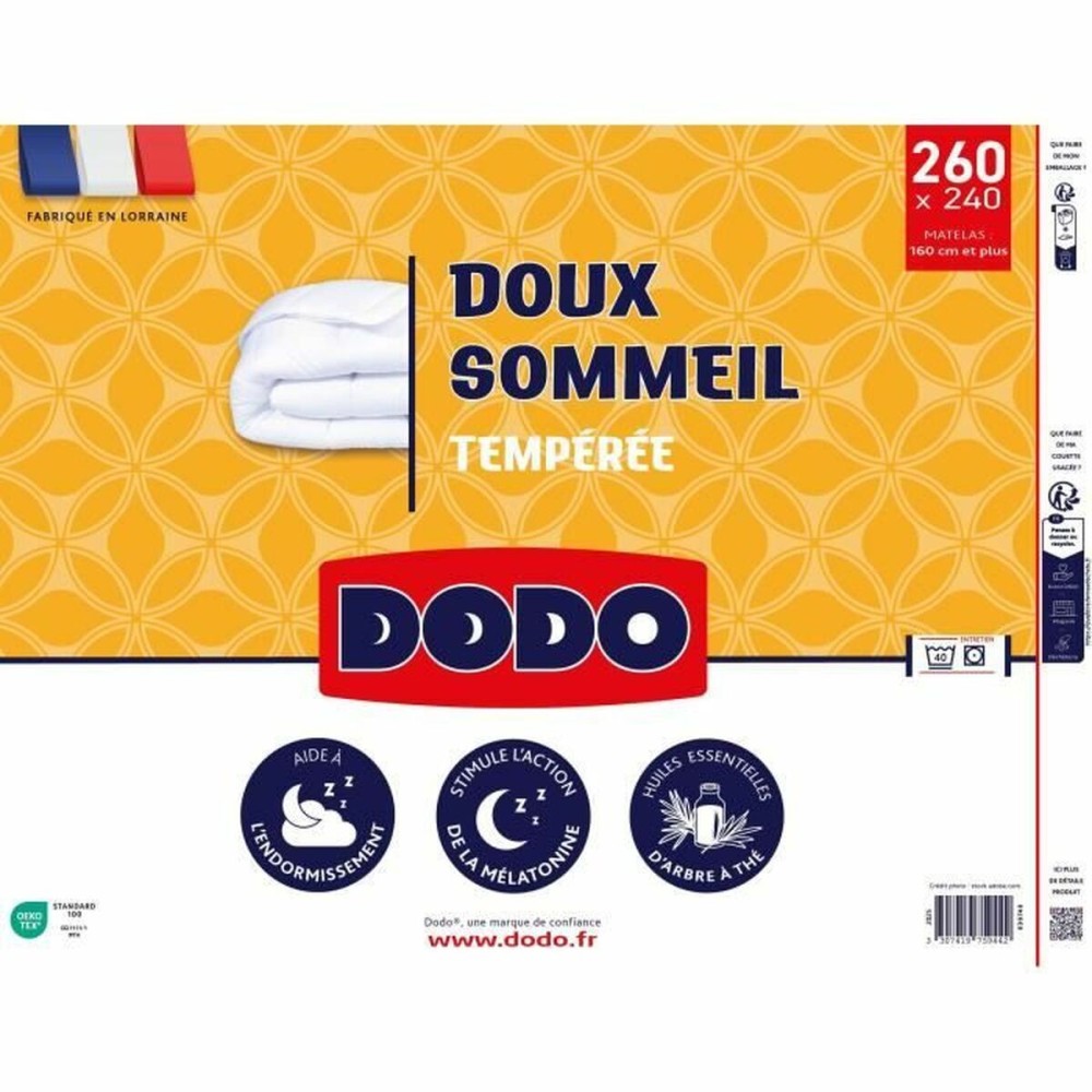 Material de umplutură nordic DODO DOUX SOMMEIL Alb 300 g/m² 240 x 260 cm