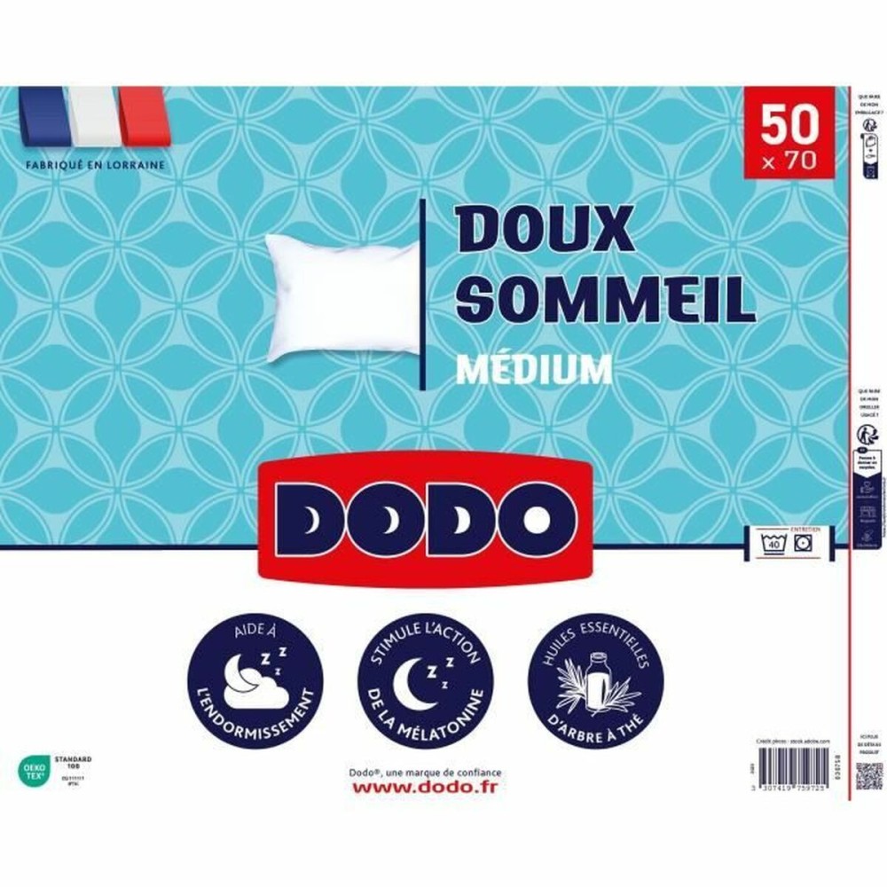 Perna DODO DOUX SOMMEIL Alb 50 x 70 cm