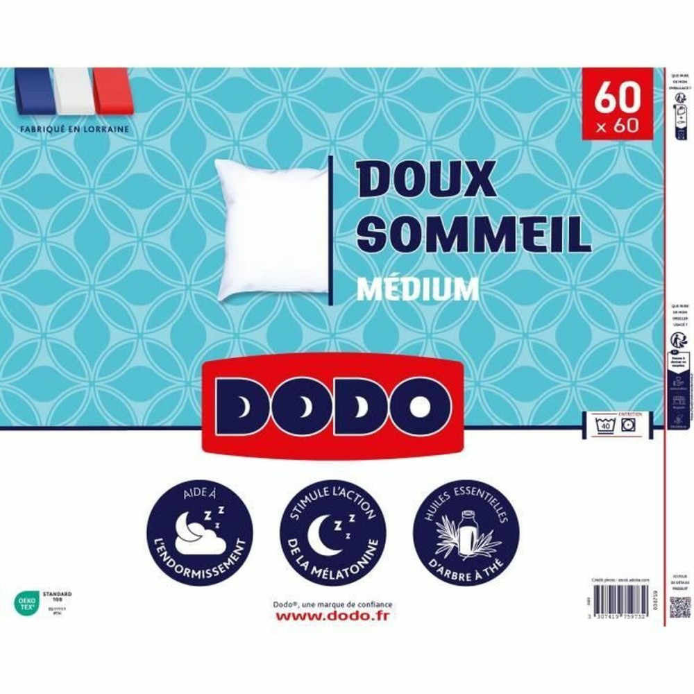 Perna DODO DOUX SOMMEIL Alb 60 x 60 cm