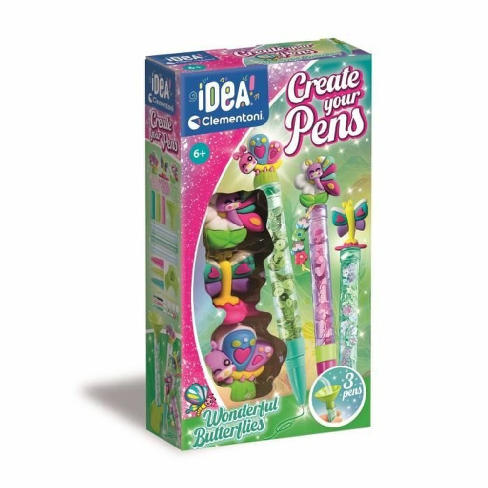 Set de Lucru Manual Clementoni CReate you Pens Wonderful Butterflies