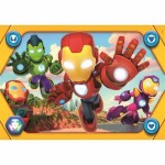 Puzzle Clementoni Maxi - Iron Man and his awesome friends 62 x 42 cm 104 Piese