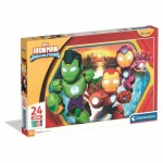 Puzzle Clementoni Maxi - Iron Man and his awesome friends 62 x 42 cm 24 Piese
