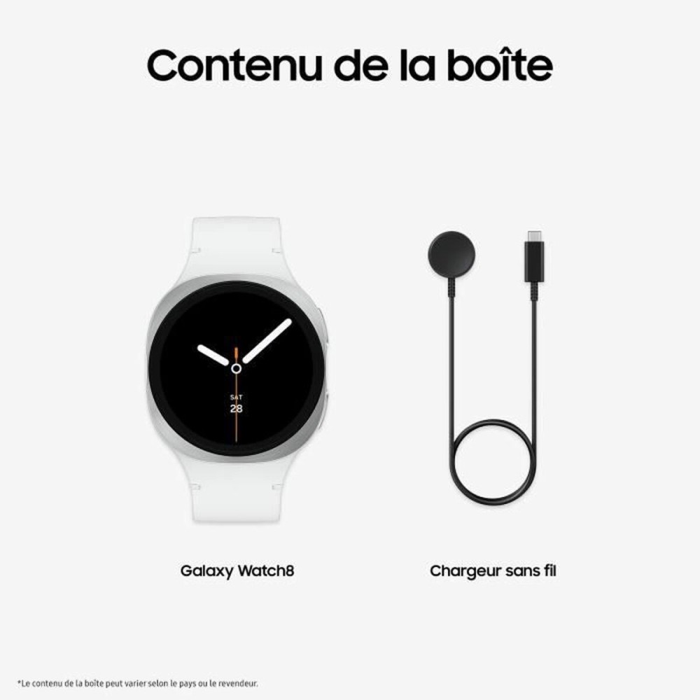 Smartwatch Samsung Watch8 Alb Argintiu 1,3" 40 mm