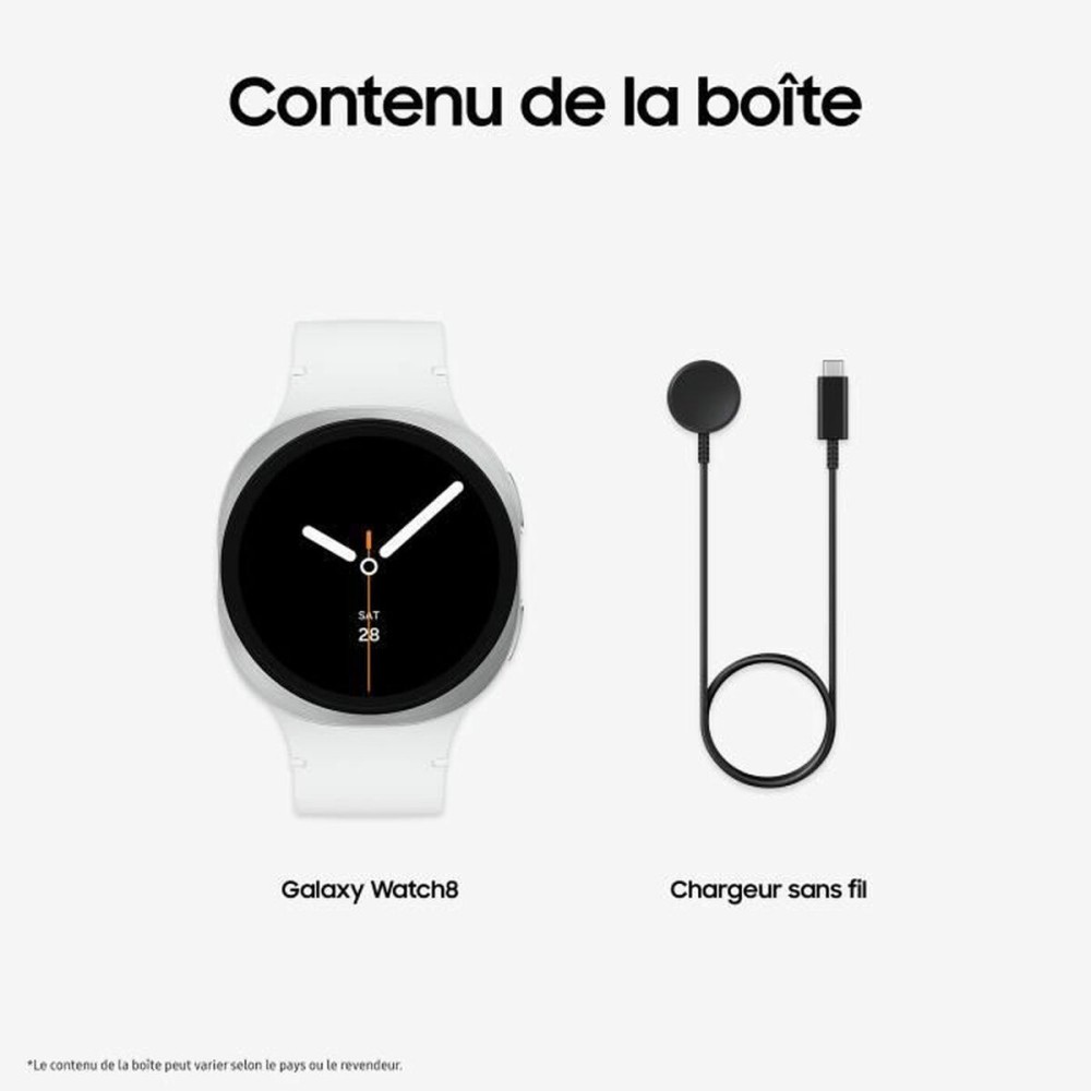 Smartwatch Samsung Watch8 Alb Argintiu 1,5" Ø 44 mm