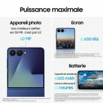 Smartphone Samsung Galaxy Z Flip7 6,8" 12 GB RAM 256 GB Negru