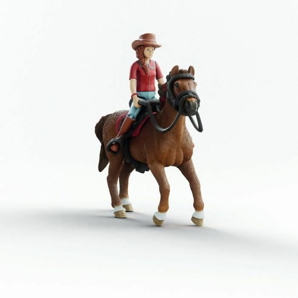 Figurine de Acțiune Schleich Horse Club 42711 Hannah & Cayenne 8 x 15 x 18 cm 21 x 10 x 19 cm