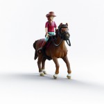 Figurine de Acțiune Schleich Horse Club 42711 Hannah & Cayenne 8 x 15 x 18 cm 21 x 10 x 19 cm