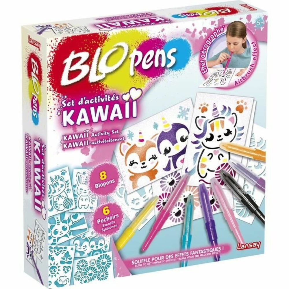 Cutie de Activități pentru Colorat Lansay BLOPENS KAWAII Multicolor