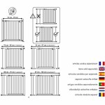 Barieră de siguranță WEBABY MOBI Alb 73-80 cm