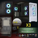 Unitate Semi-tower ATX BitFenix CETO Basic Alb