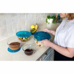 Set de Cutii pentru Prânz Pyrex Transparent Turquoise 5 Piese