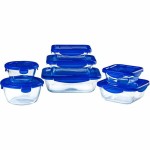 Set de Cutii pentru Prânz Pyrex Cook & Go Albastru Transparent