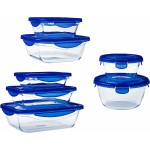 Set de Cutii pentru Prânz Pyrex Cook & Go Albastru Transparent