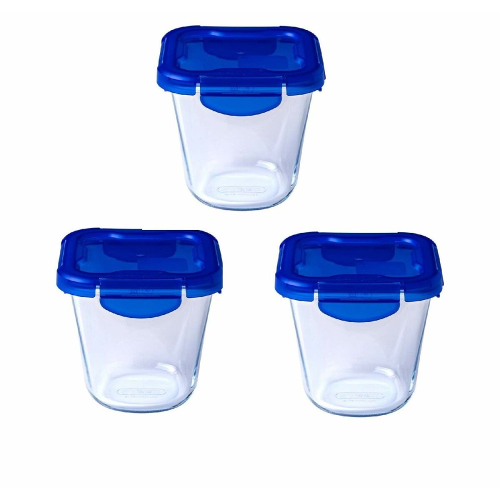 Set de Cutii pentru Prânz Pyrex Transparent 3 Piese