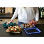 Set de Cutii pentru Prânz Pyrex Albastru Transparent 800 ml 3 Piese