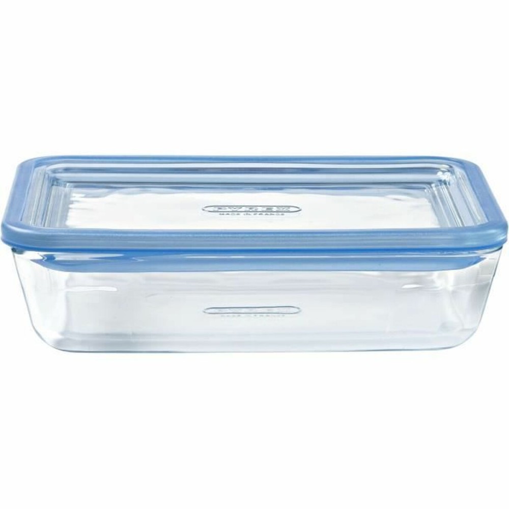 Set de Cutii pentru Prânz Pyrex Albastru Transparent 2,6 L 3 Piese