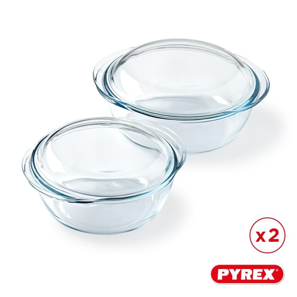 Crăticioară Pyrex Transparent 25 x 20 x 27 cm 2 Unități