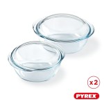Crăticioară Pyrex Transparent 25 x 20 x 27 cm 2 Unități