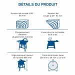 Ferăstrău de masă Scheppach 254 mm