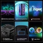 Difuzor Bluetooth Portabil Hisense Negru 300 W