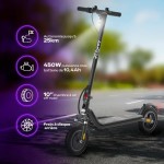 Trotinetă Electrică EZWAY Negru 450 W 25 km/h