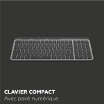 Tastatură Mobility Lab KP450W Compact Negru Gri