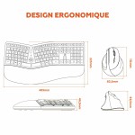 Tastatură și Mouse Mobility Lab Ergo C30W Negru