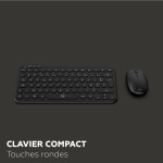 Tastatură și Mouse Mobility Lab CP420W Mini Negru AZERTY