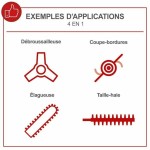 Motocositoare multifuncțional Scheppach OMF52-4P 55 cc