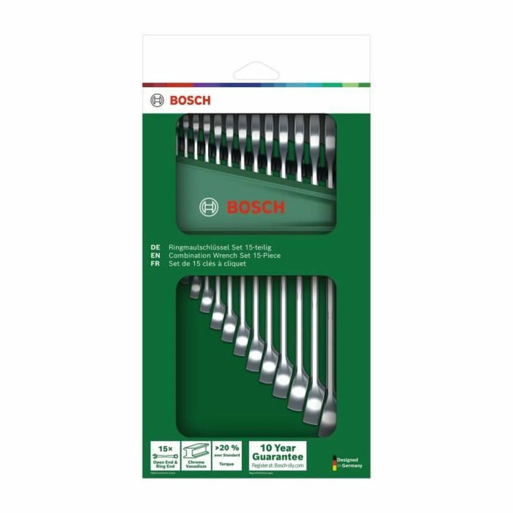 Set de chei combinate BOSCH 6-21 mm 15 Piese
